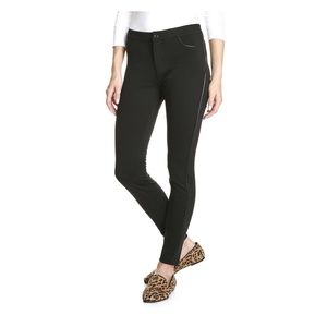 Joe Fresh Pleather Trim Ponte Pant NWT